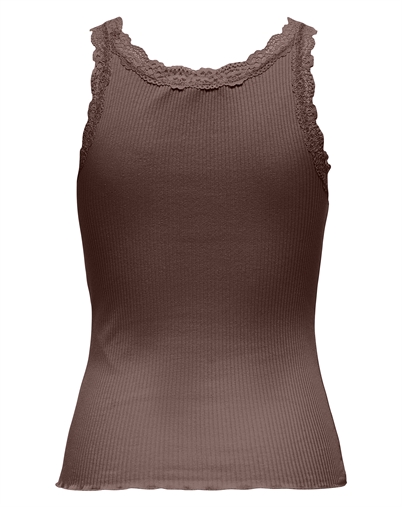 Only - ONLSara Sharai Lace Top - Shaved Chocolate